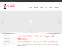 Tablet Screenshot of millerlawofficeut.com